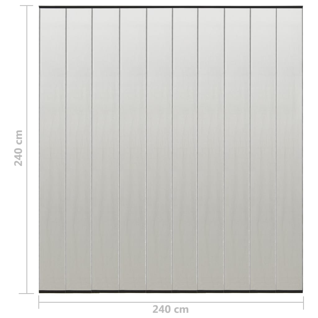 Zastor protiv insekata s 10-dijelnom mrežom crni 240 x 240 cm