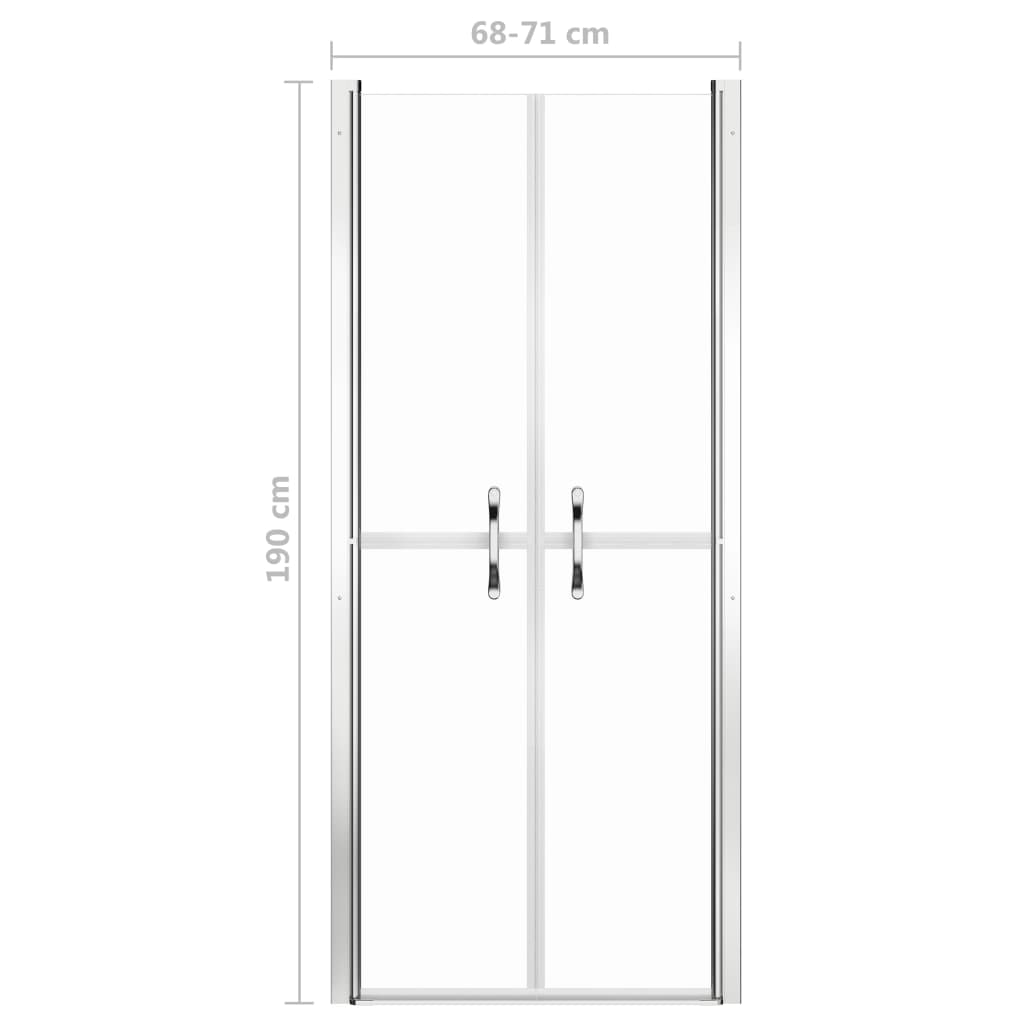 Vrata za tuš-kabinu prozirna ESG 71 x 190 cm