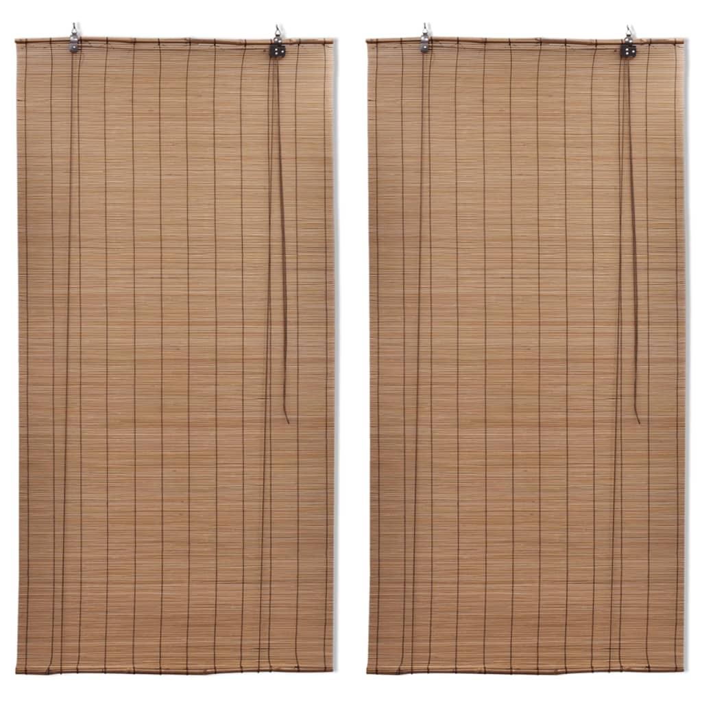 Rolete od bambusa 2 kom smeđe 120 x 220 cm