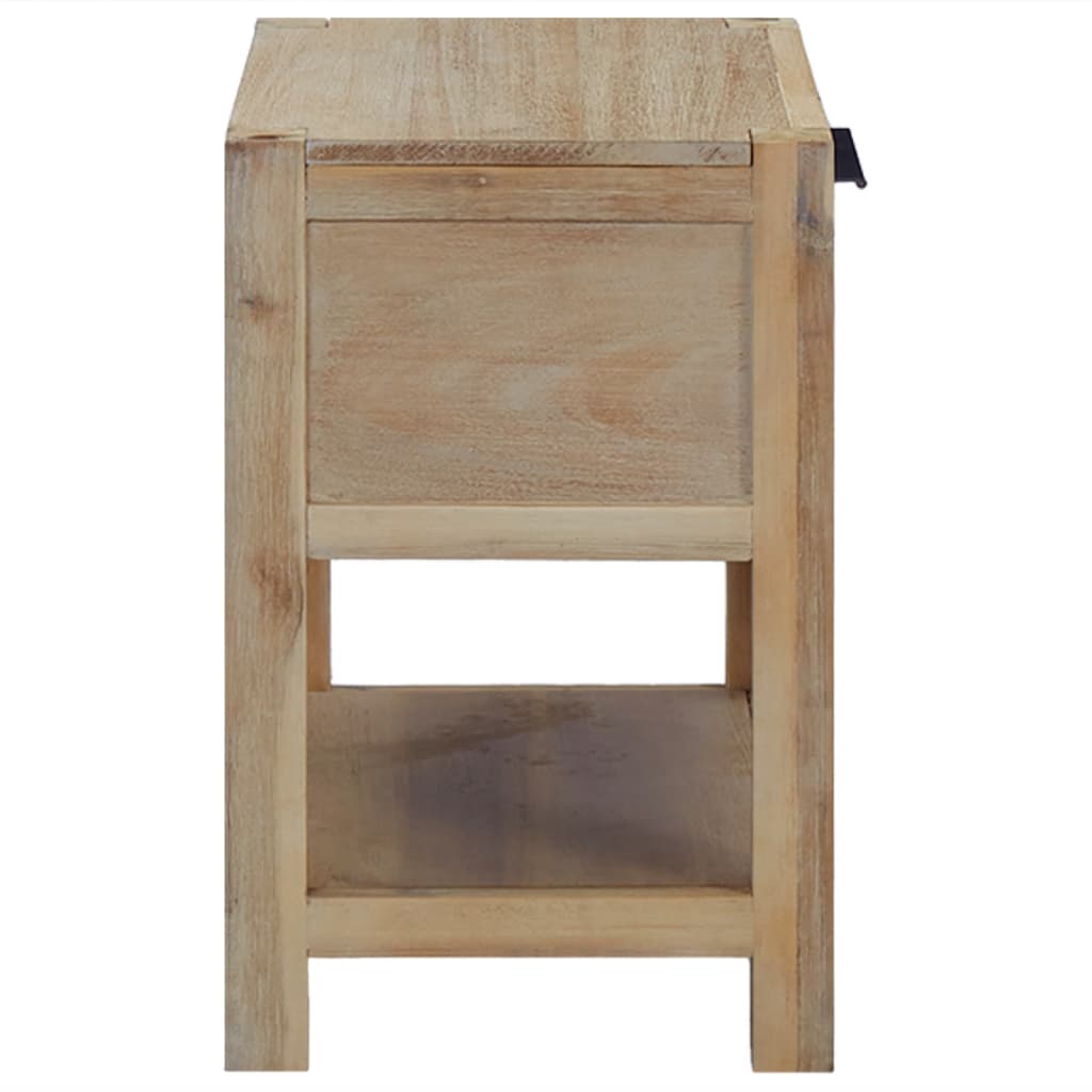 Noćni ormarići s ladicama 2 kom 40x30x48cm masivno drvo bagrema