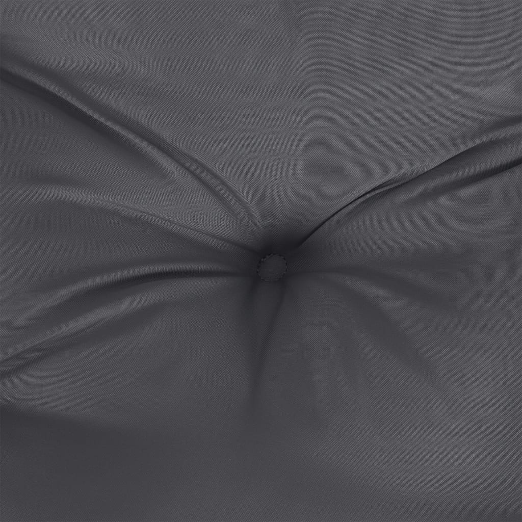 Jastuk za palete antracit 70 x 40 x 12 cm od tkanine