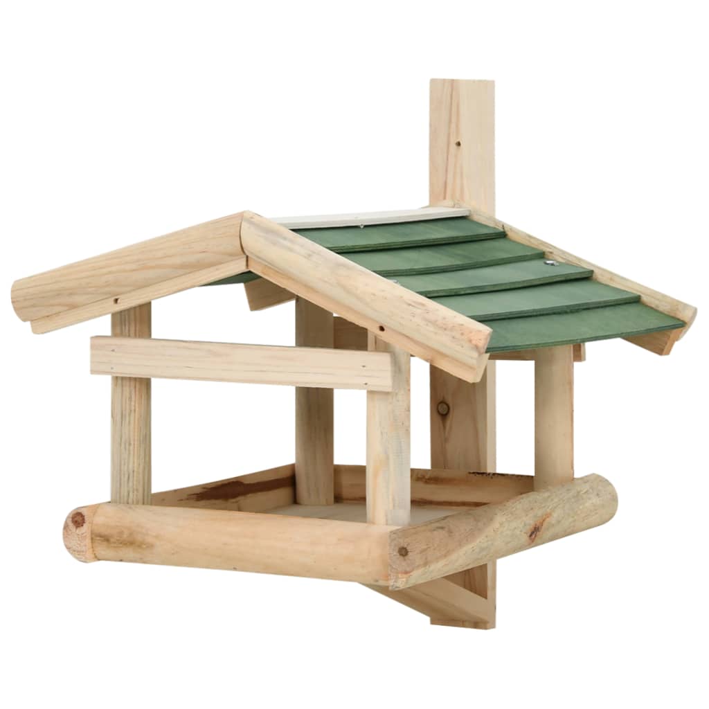 Hranilica za ptice od masivnog drva 35 x 29,5 x 21 cm