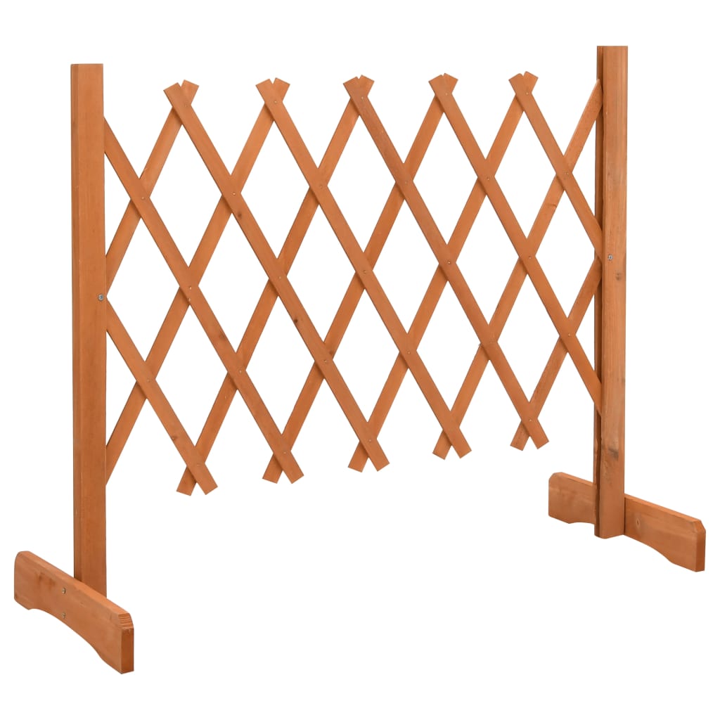 Vrtna rešetkasta ograda narančasta 120 x 60 cm masivna jelovina