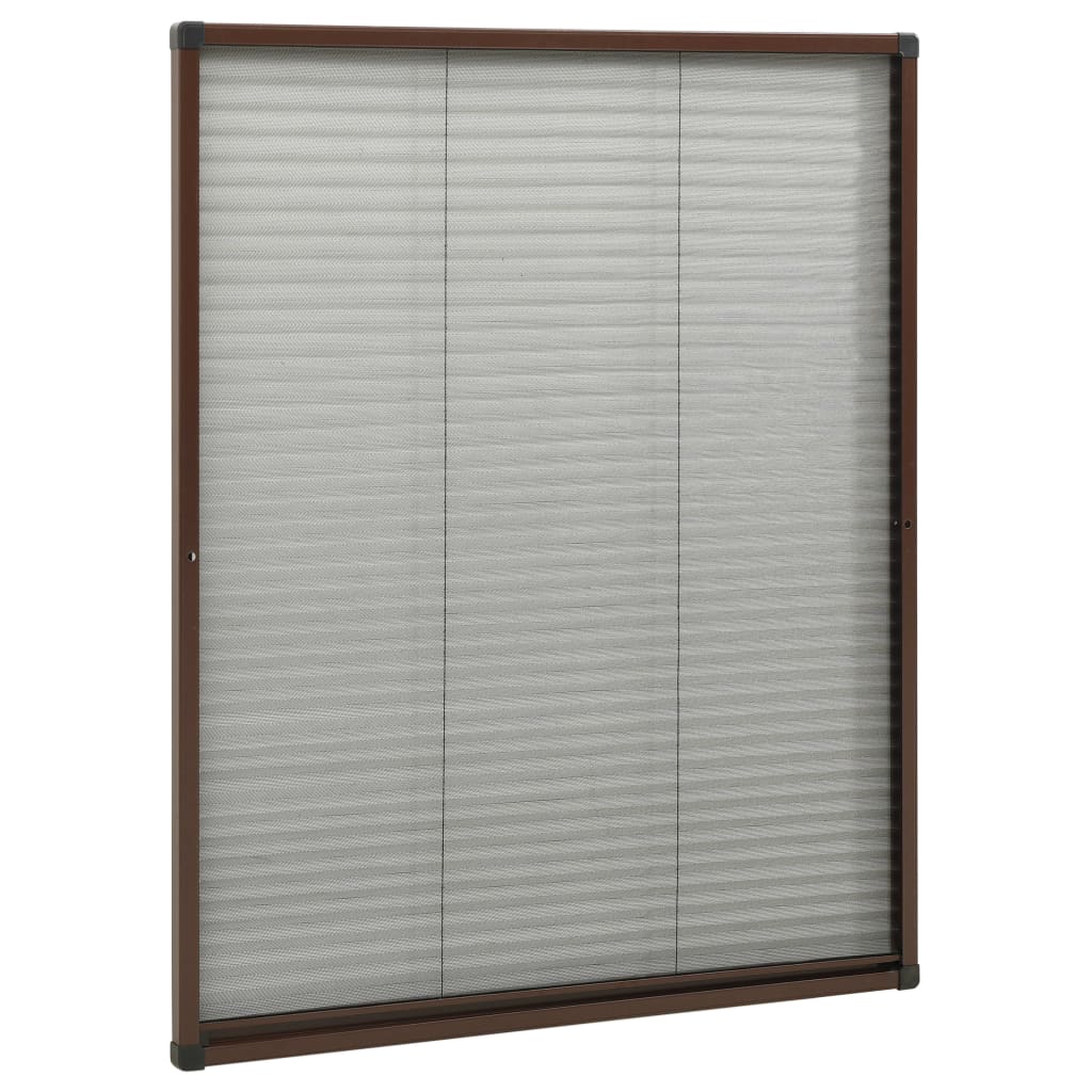 Zaslon protiv insekata za prozore aluminijski smeđi 80 x 100 cm