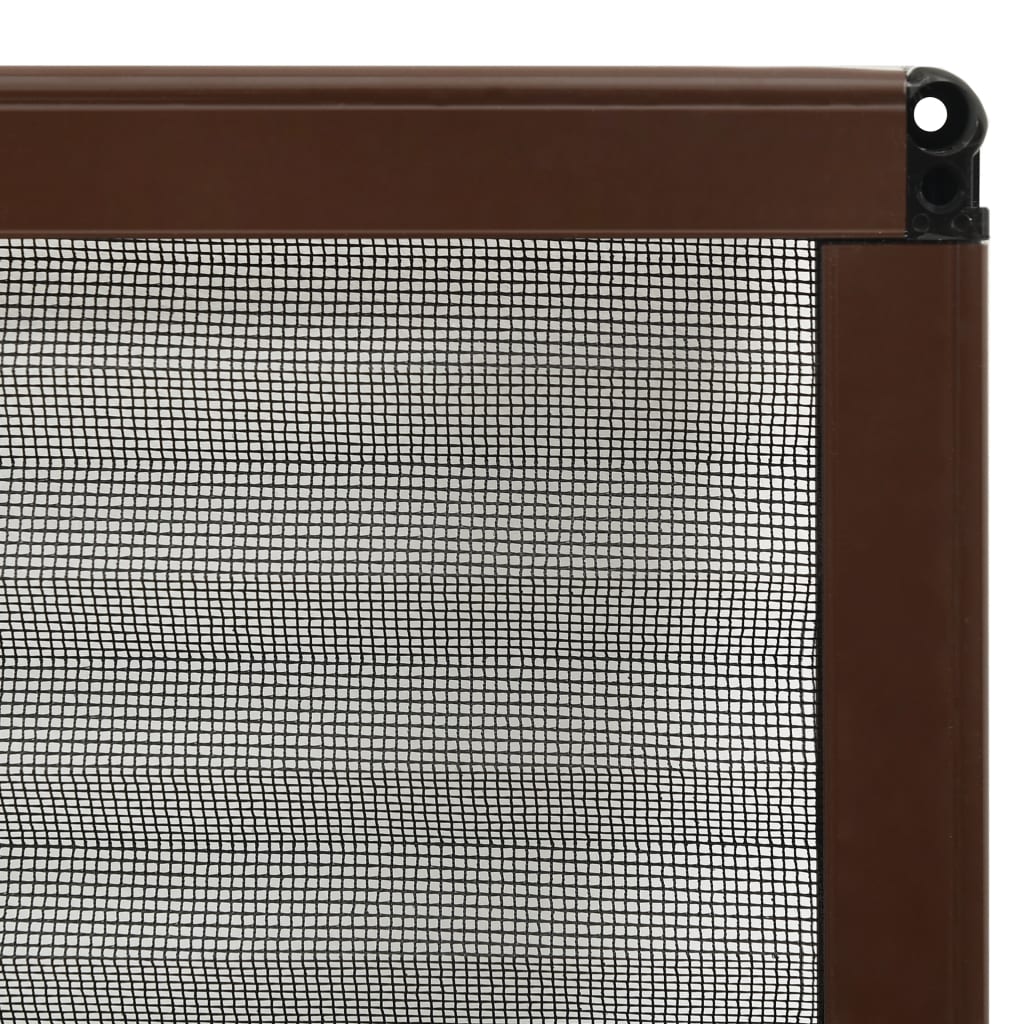 Zaslon protiv insekata za prozore aluminijski smeđi 120x120 cm