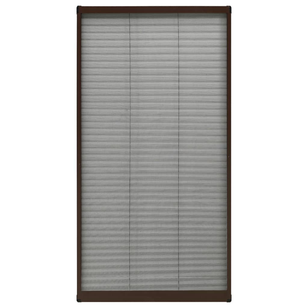 Zaslon protiv insekata za prozore aluminijski smeđi 80 x 160 cm