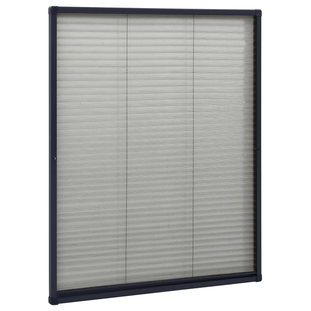 Zaslon protiv insekata za prozore antracit aluminijski 60x80 cm