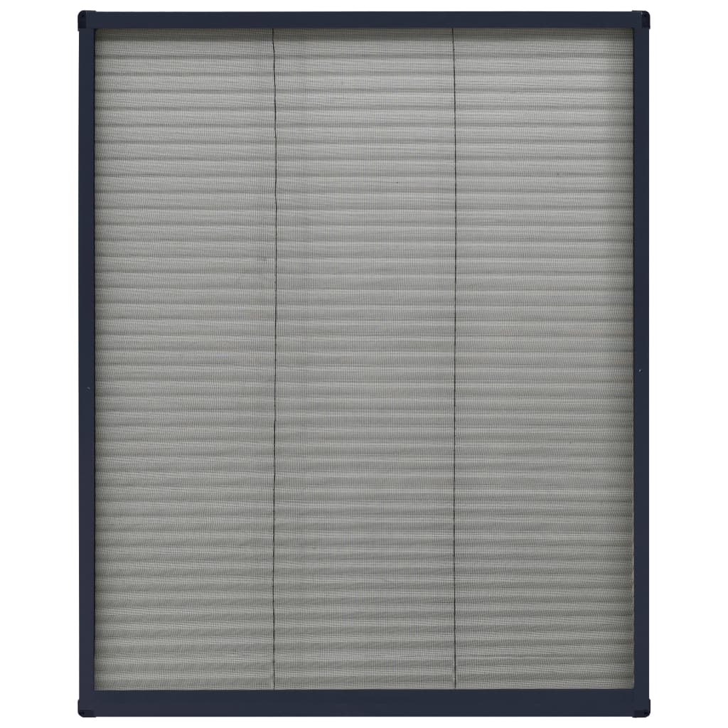 Zaslon protiv insekata za prozore antracit aluminijski 60x80 cm