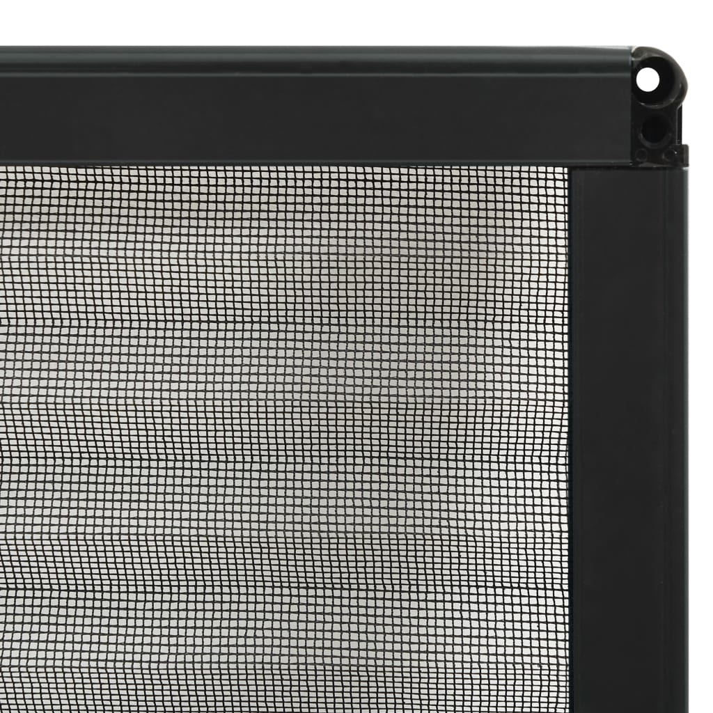 Zaslon protiv insekata za prozore antracit 80 x 160 cm aluminij