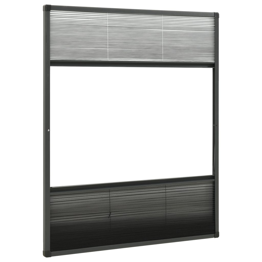 Nabrani zaslon protiv insekata za prozore aluminijski 60x80 cm