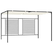Sjenica s pomičnim krovom 3 x 4 x 2,3 m krem 180 g/m²