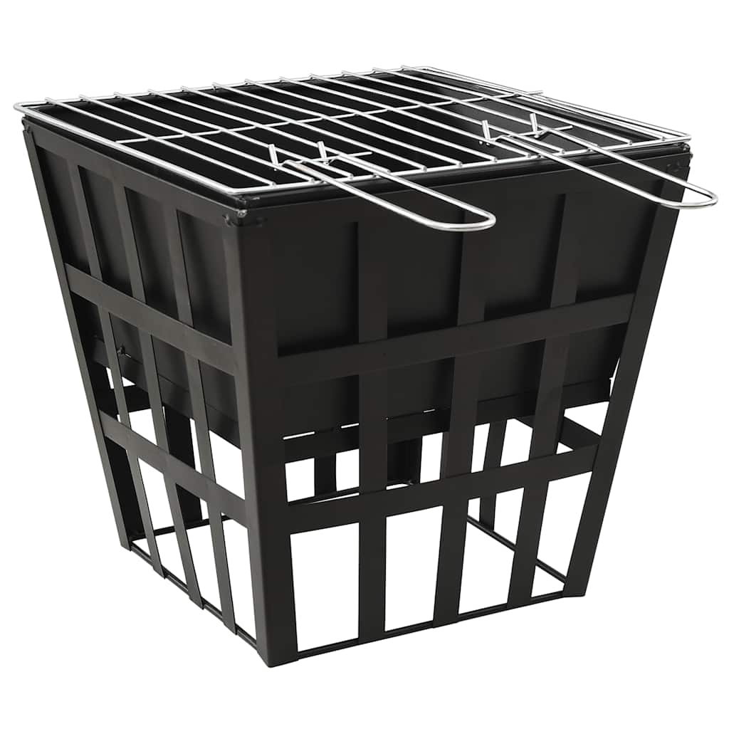 2-u-1 posuda za vatru i roštilj 34 x 34 x 48 cm čelična