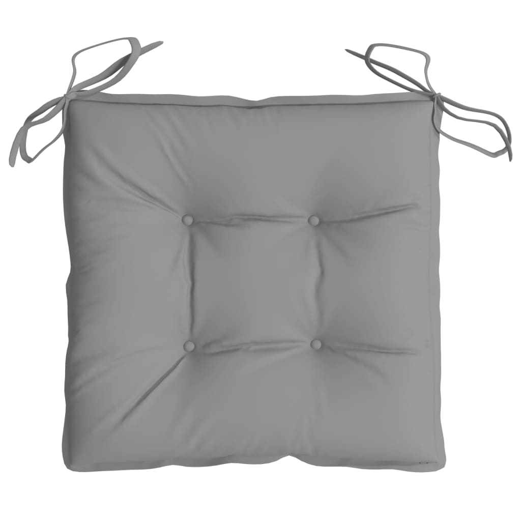 Jastuci za stolice 4 kom sivi 40 x 40 x 7 cm od tkanine Oxford