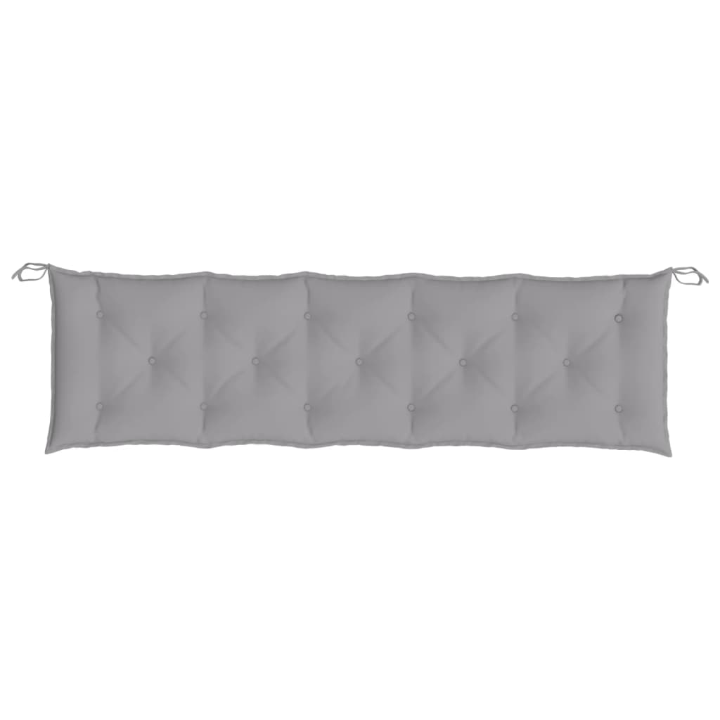 Jastuk za vrtnu klupu sivi 180 x 50 x 7 cm od tkanine Oxford