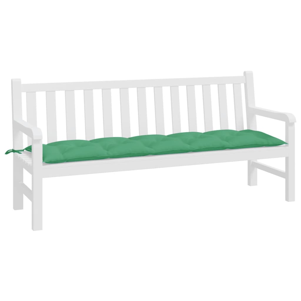 Jastuk za vrtnu klupu zeleni 180 x 50 x 7 cm od tkanine Oxford