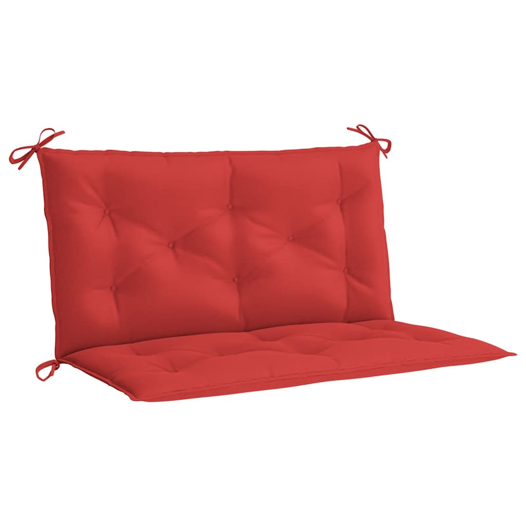 Jastuk za vrtnu klupu crveni 100x(50+50)x7 cm od tkanine Oxford