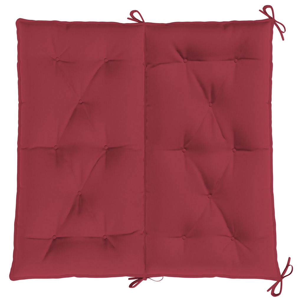 Jastuk za vrtnu klupu boja vina 100x(50+50)x7 cm tkanina Oxford