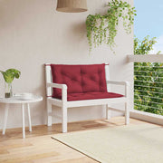 Jastuk za vrtnu klupu boja vina 100x(50+50)x7 cm tkanina Oxford