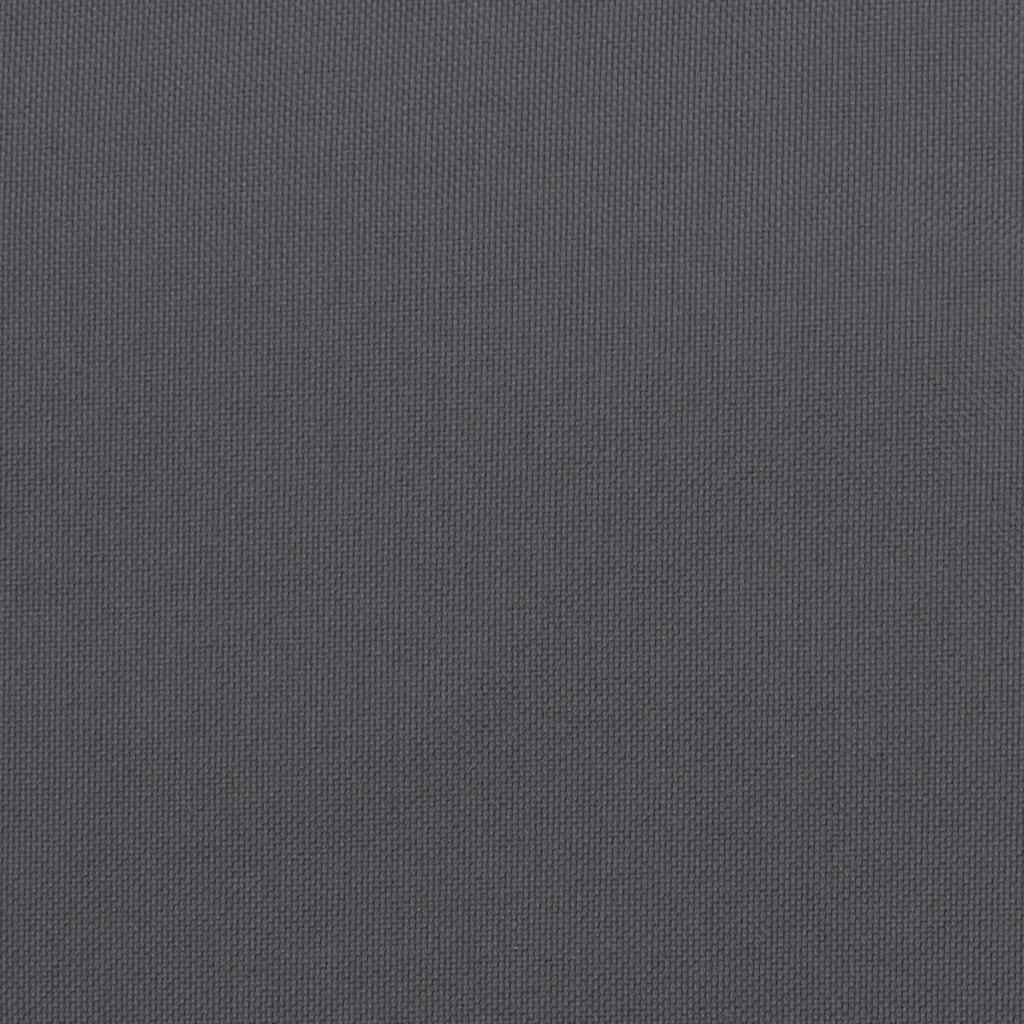 Jastuk za vrtnu klupu antracit 150x(50+50)x7 cm tkanina Oxford