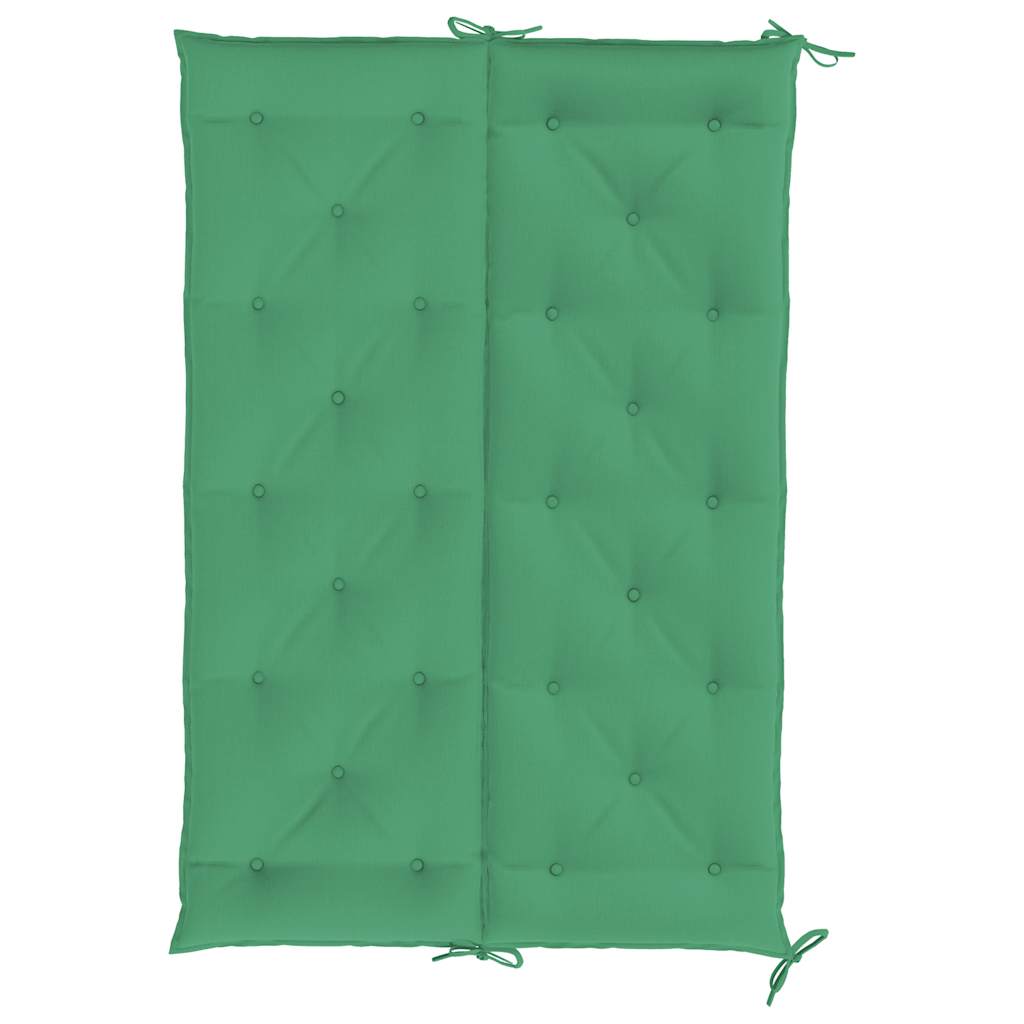 Jastuk za vrtnu klupu zeleni 150x(50+50)x7 cm od tkanine Oxford