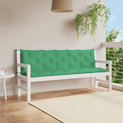 Jastuk za vrtnu klupu zeleni 180x(50+50)x7 cm od tkanine Oxford