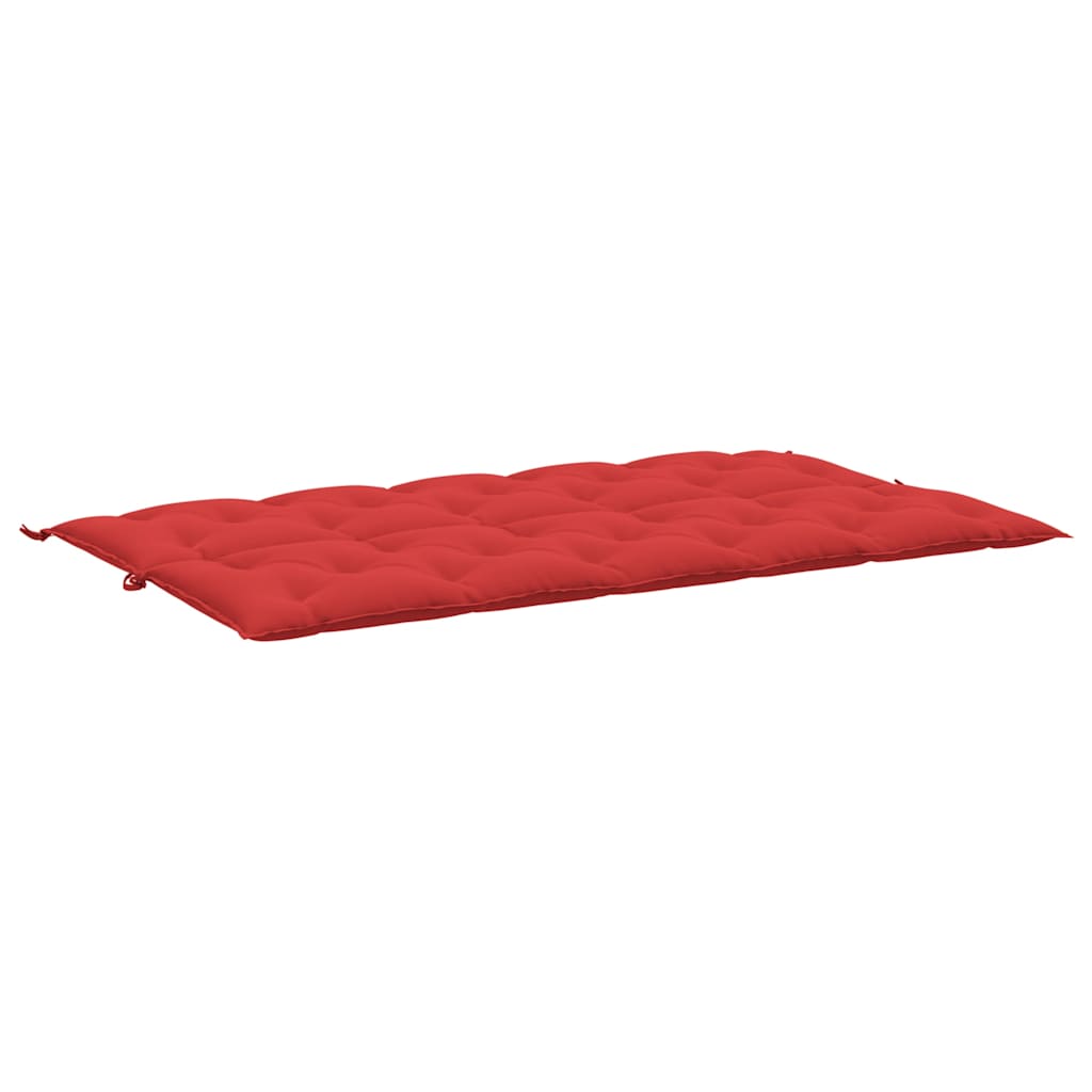 Jastuk za vrtnu klupu crveni 180x(50+50)x7 cm od tkanine Oxford