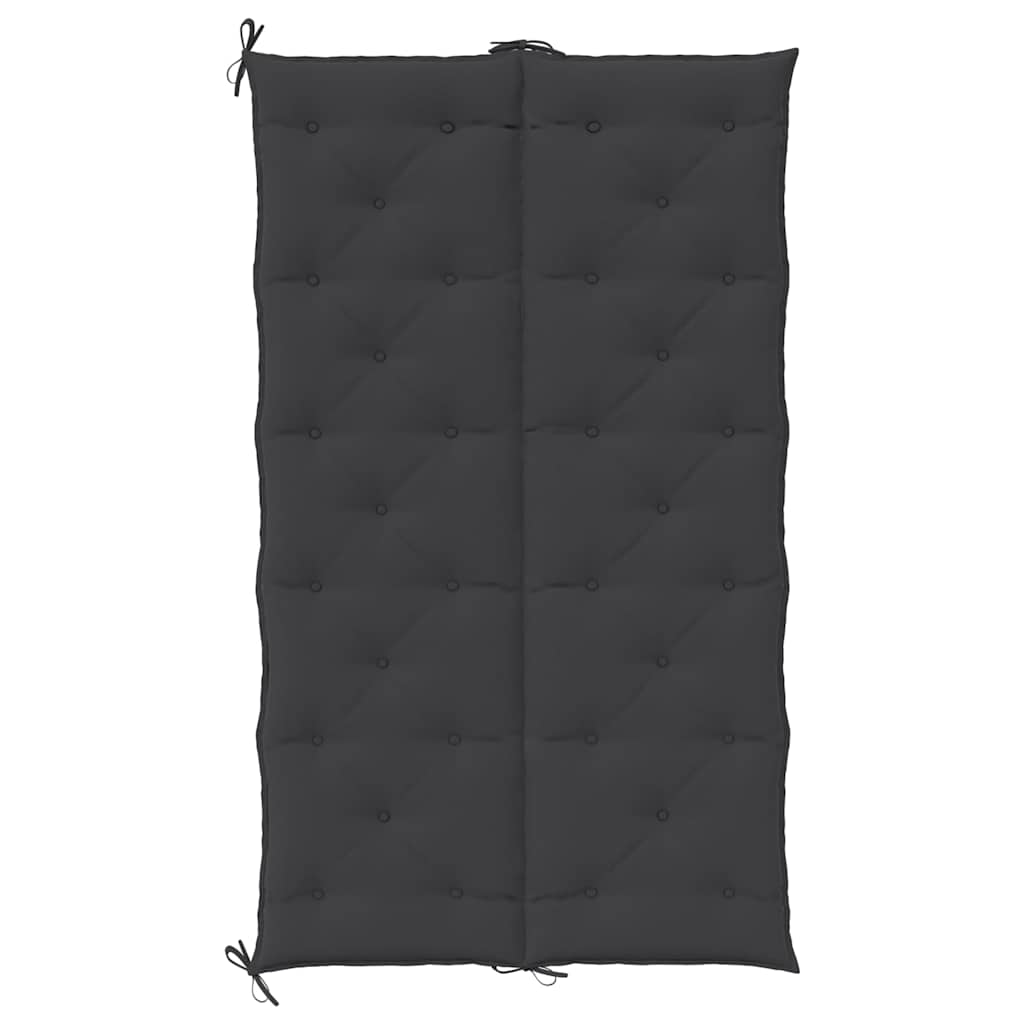 Jastuk za vrtnu klupu crni 180 x (50+50) x 7 cm tkanina Oxford