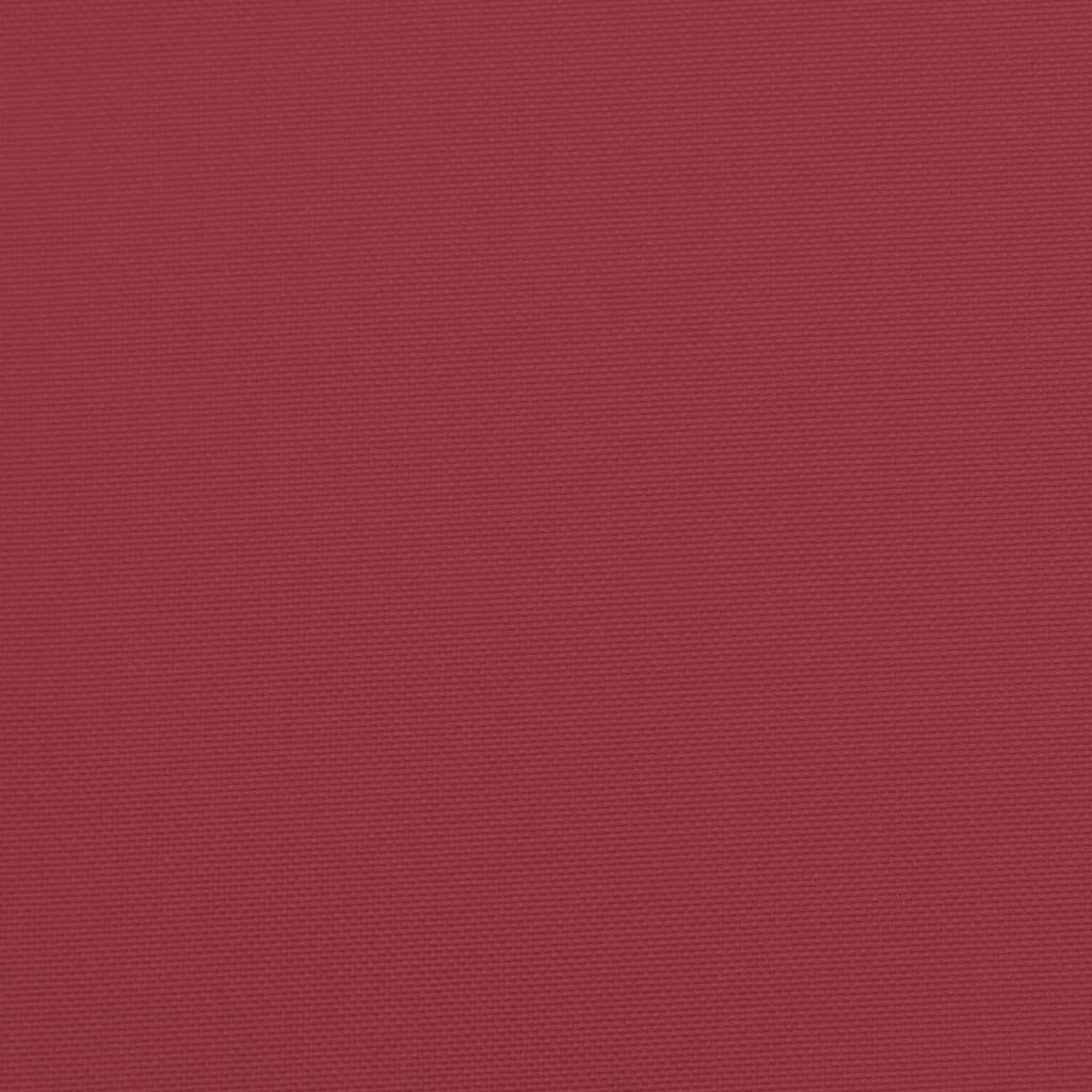 Jastuk za vrtnu klupu boja vina 200x(50+50)x7 cm tkanina Oxford