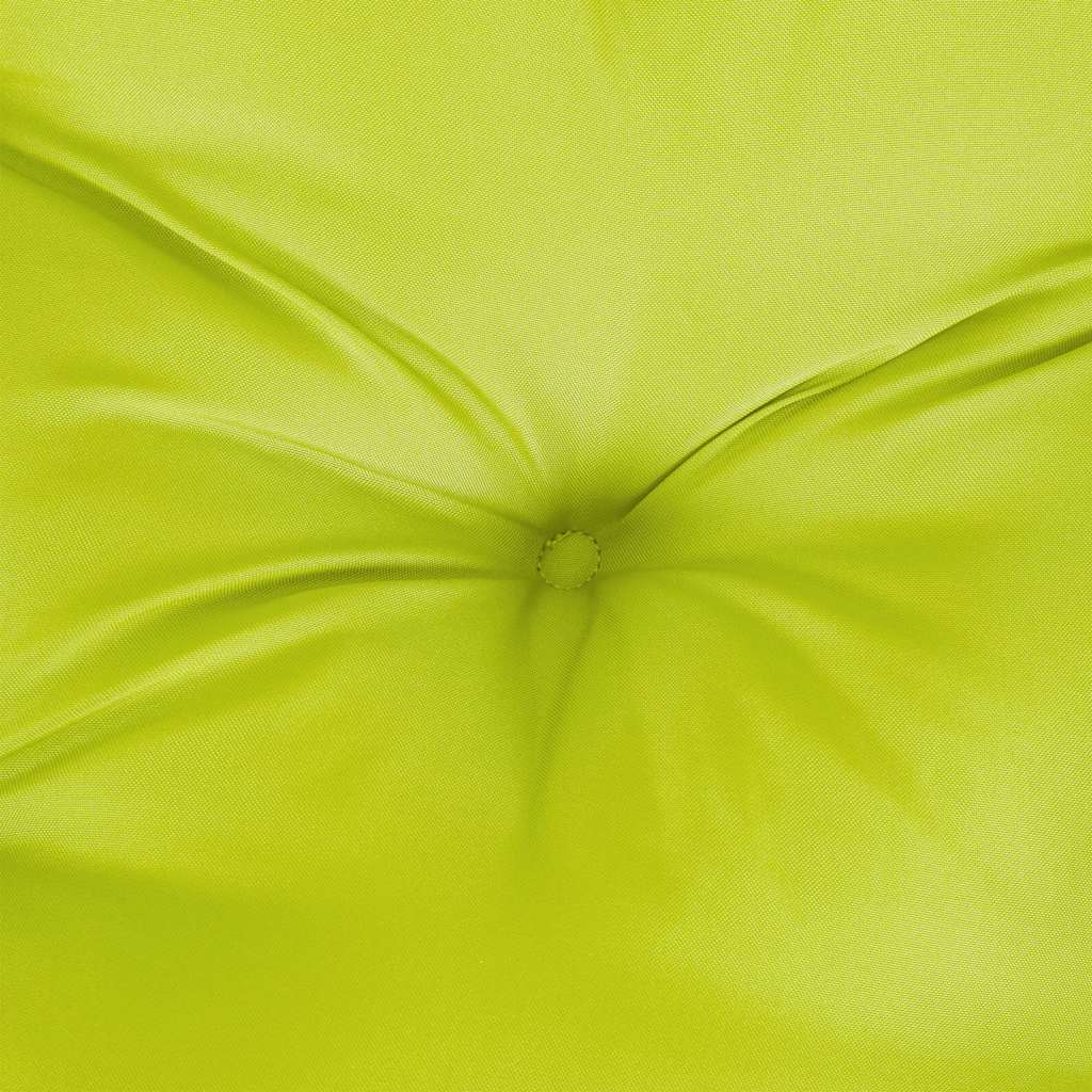 Jastuk za vrtnu klupu jarkozeleni 200x(50+50)x7 cm od tkanine