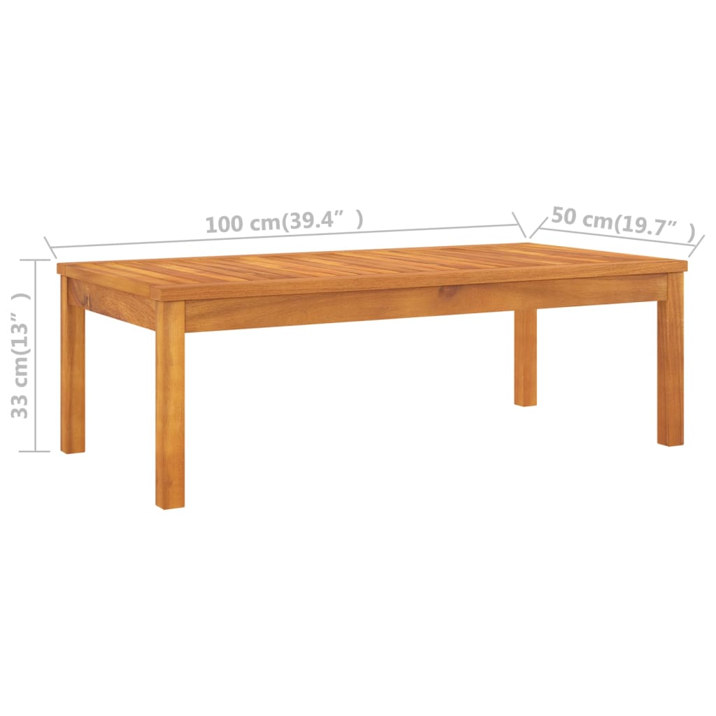 5-dijelna vrtna garnitura s krem jastucima masivno drvo bagrema