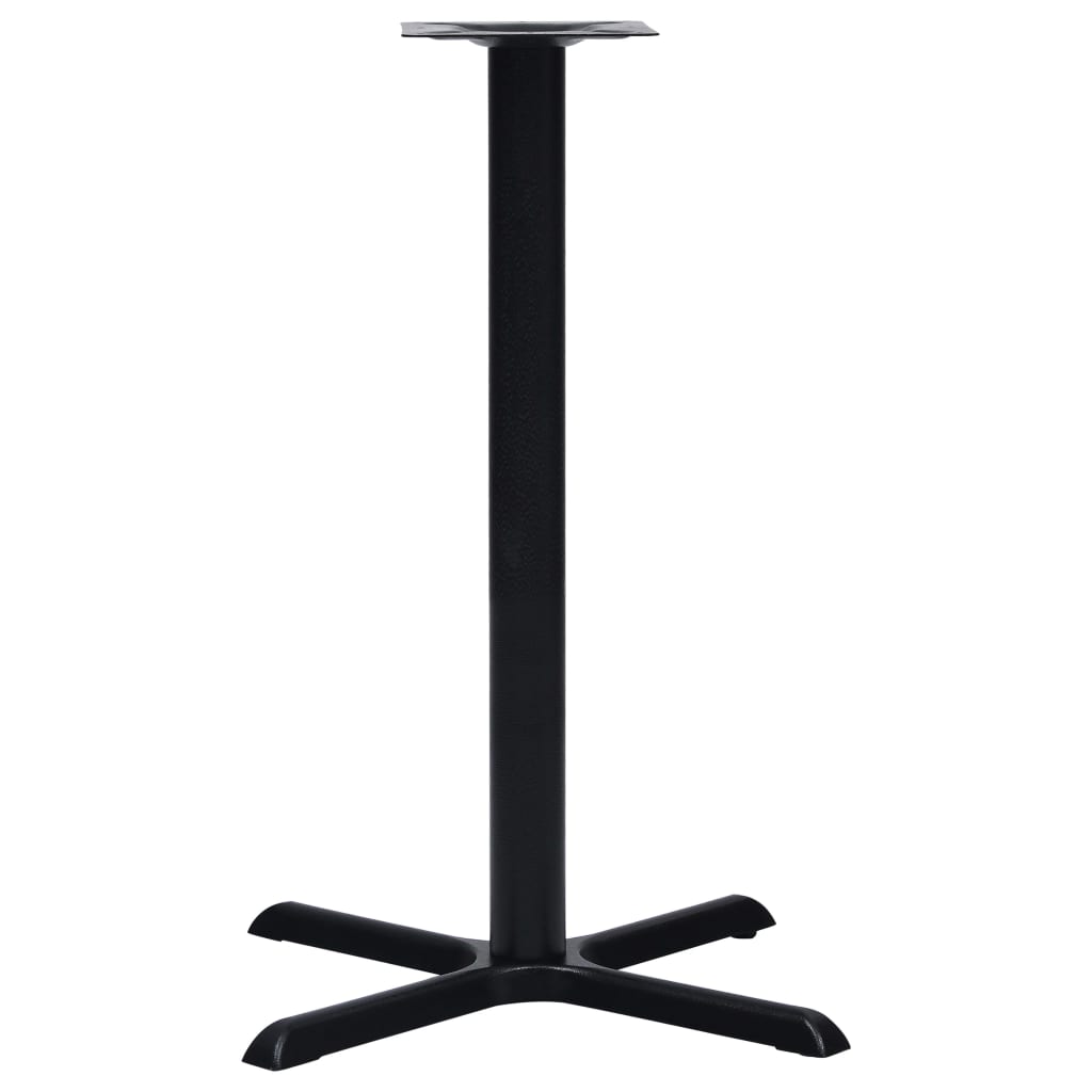 Noga za bistro stol crna 76 x 76 x 107 cm od lijevanog željeza