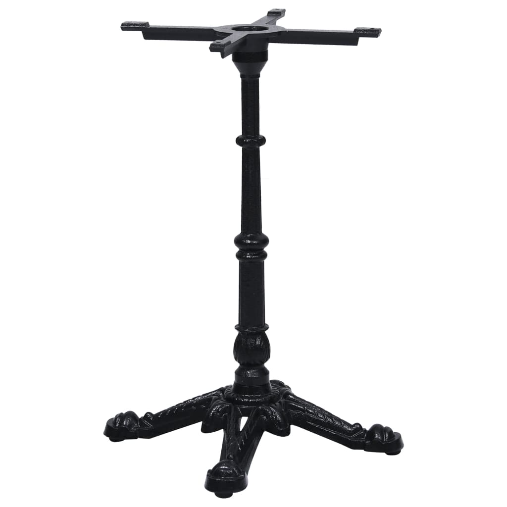 Noga za bistro stol crna 52x52x72 cm od lijevanog željeza