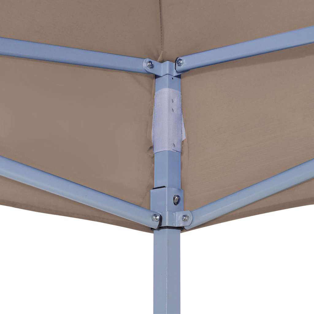 Krov za šator za zabave 6 x 3 m smeđe-sivi 270 g/m²
