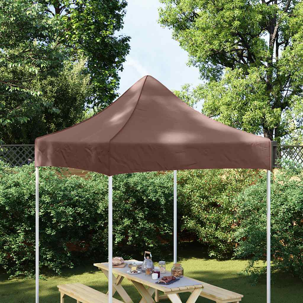 Krov za šator za zabave 2 x 2 m smeđi 270 g/m²