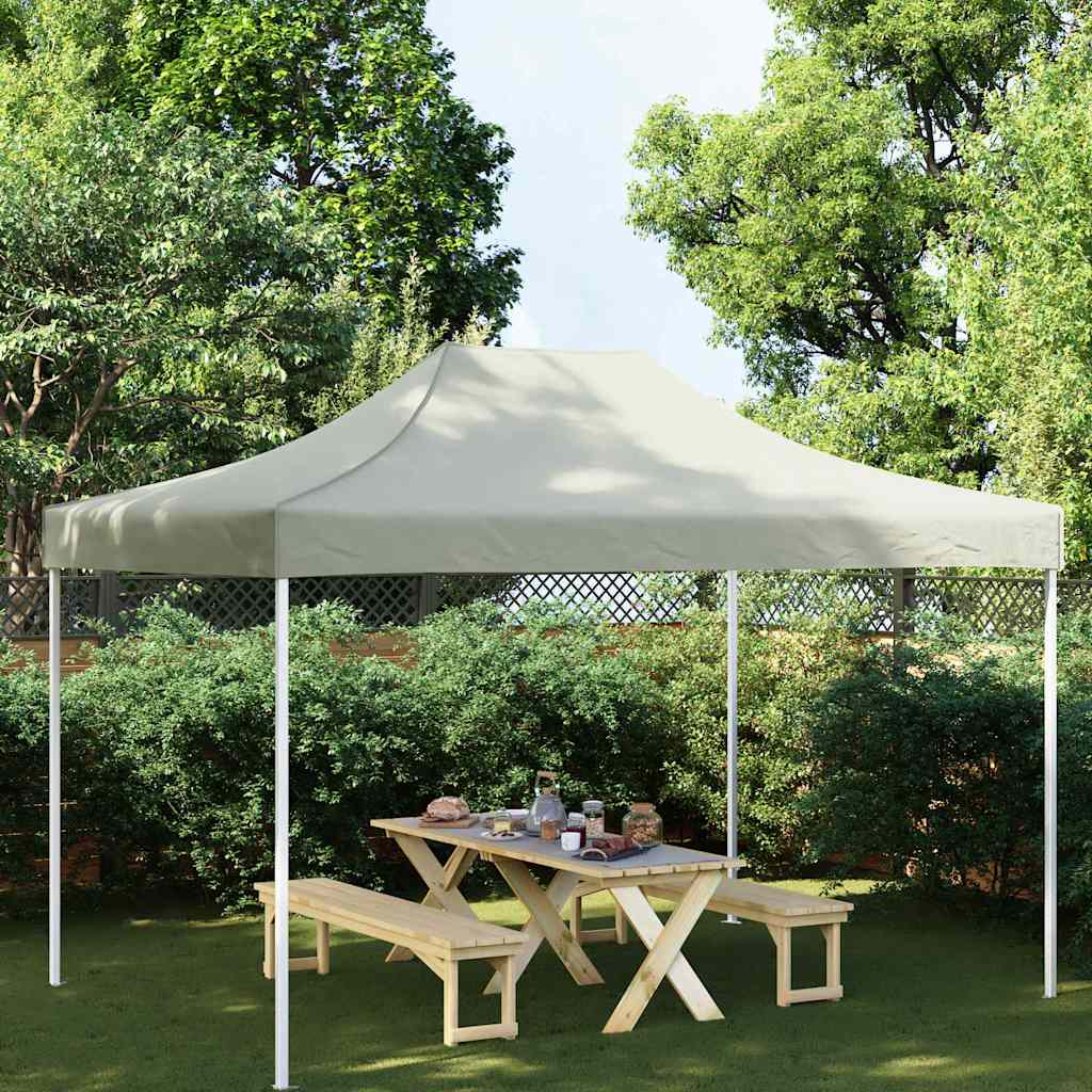 Krov za šator za zabave 4 x 3 m krem 270 g/m²