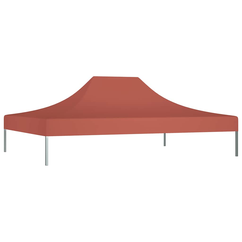 Krov za šator za zabave 4 x 3 m terakota 270 g/m²