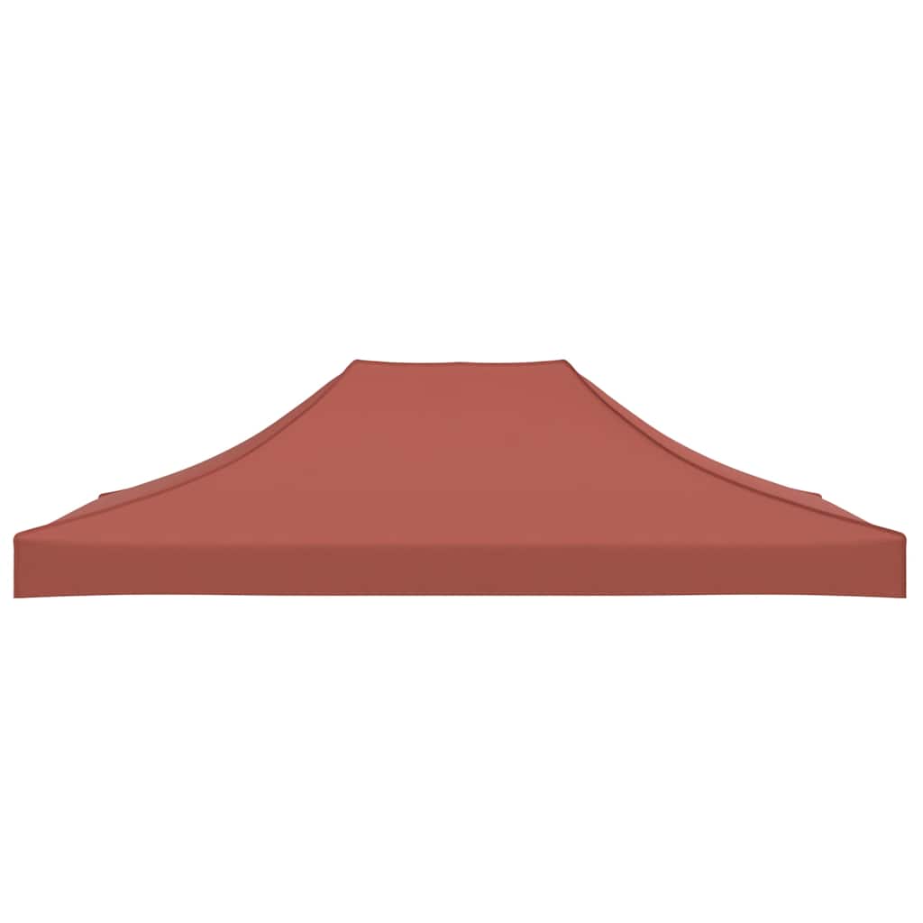 Krov za šator za zabave 4 x 3 m terakota 270 g/m²