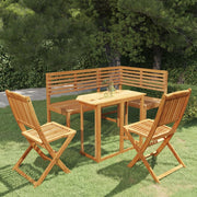 4-dijelni bistro set od masivnog bagremovog drva