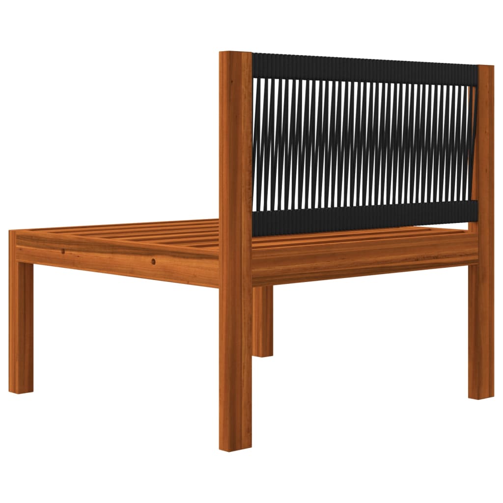 Vrtni set za sjedenje s jastucima, 6 dijelova, krem, 63x63 cm