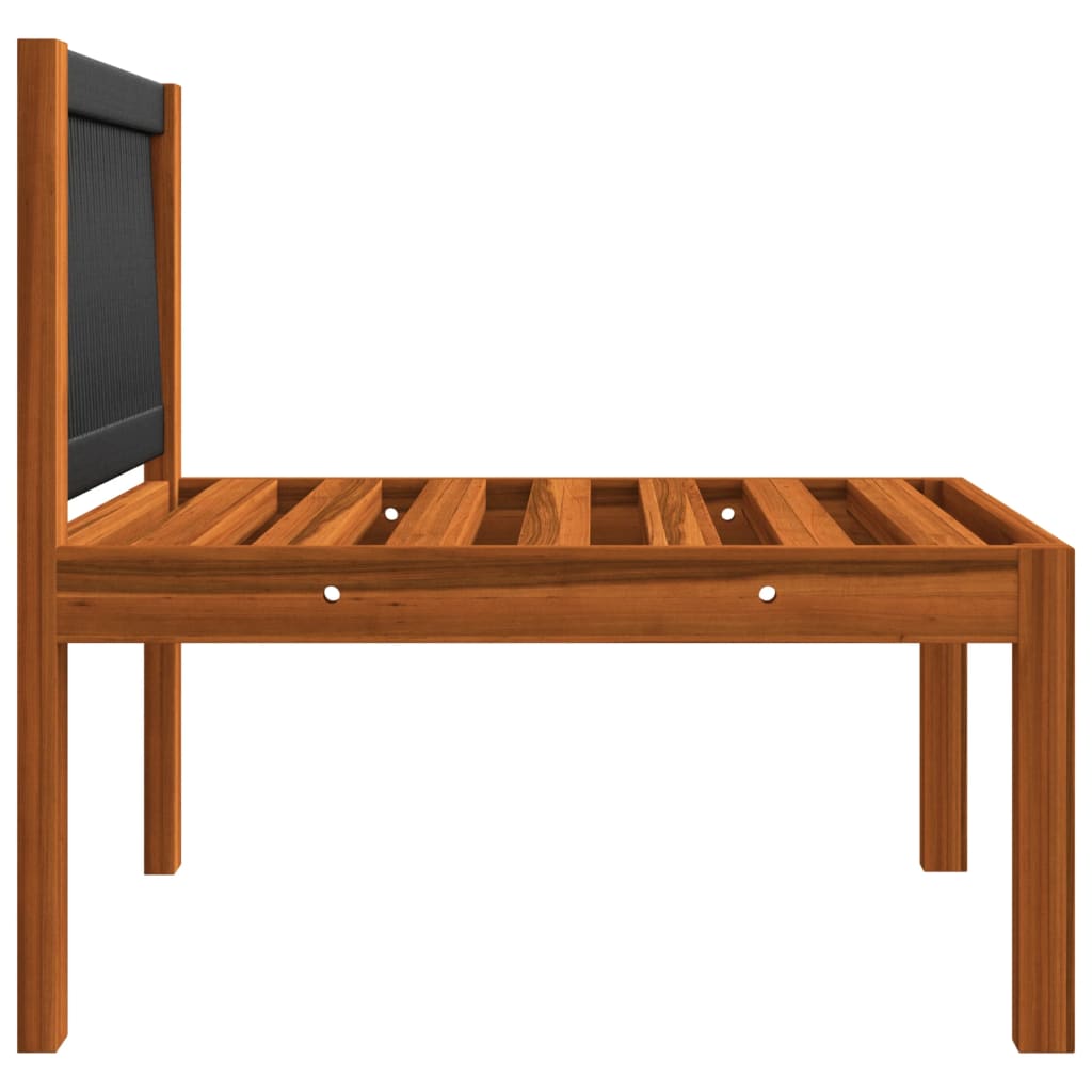 Vrtni set za sjedenje s jastucima, 7 dijelova, krem, 63x63 cm