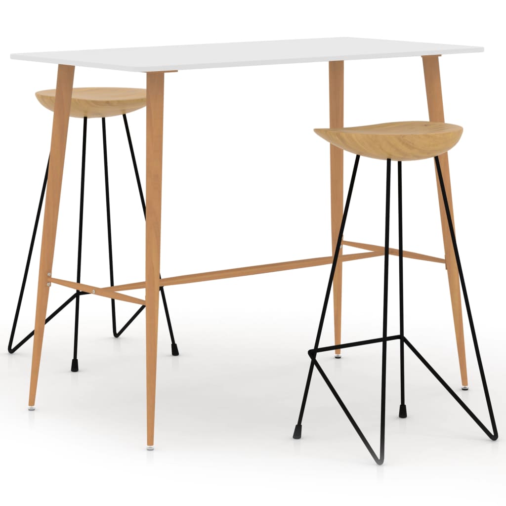 3-dijelni barski set bijeli