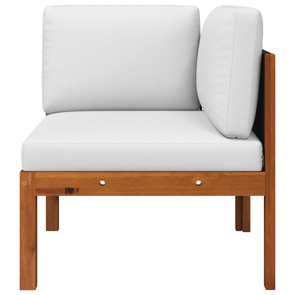 Vrtna kutna sofa s jastucima, akacija i uže