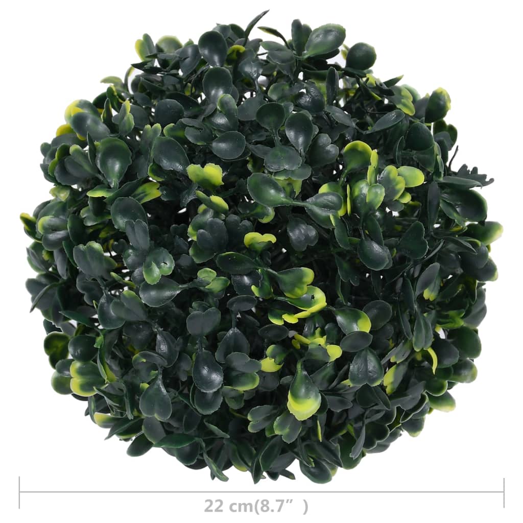 Kugle od umjetnog šimšira 2 kom 22 cm