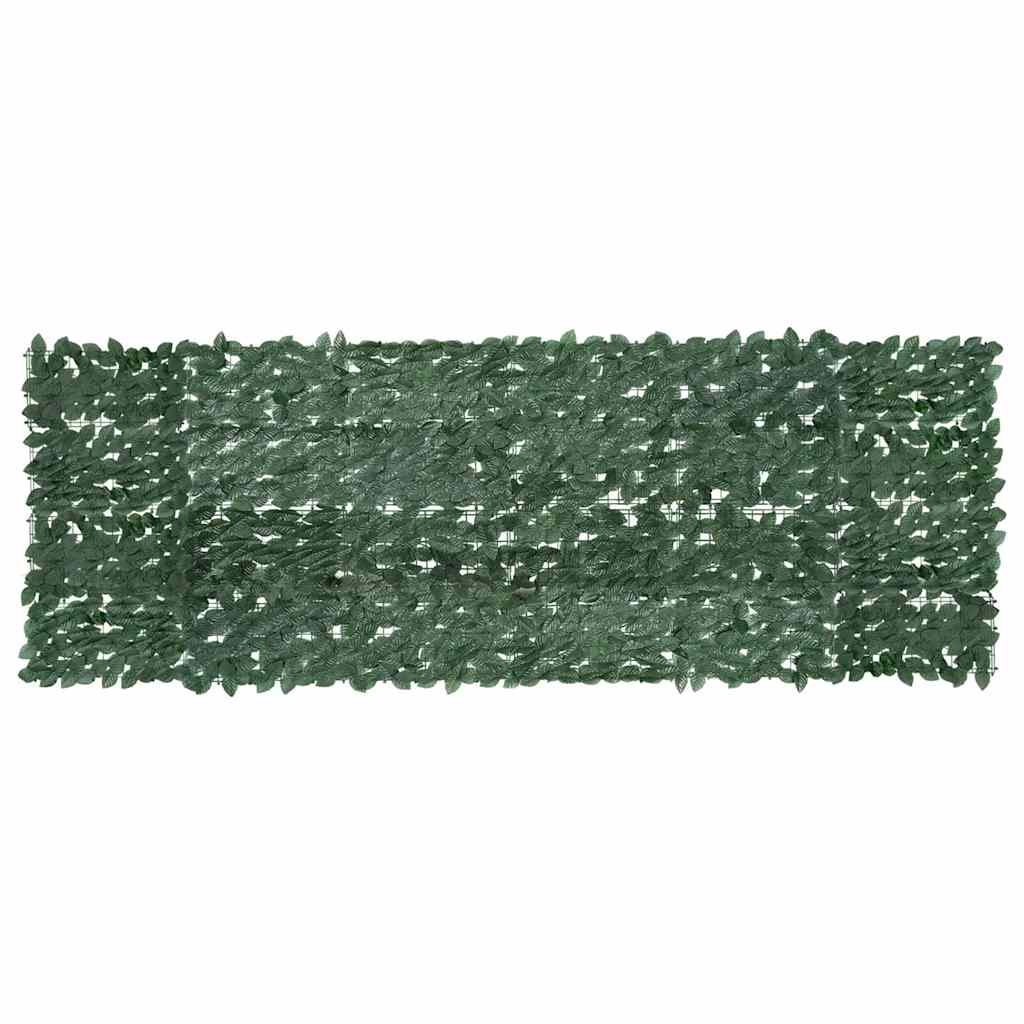 Balkonski zastor s tamnozelenim lišćem 300 x 100 cm