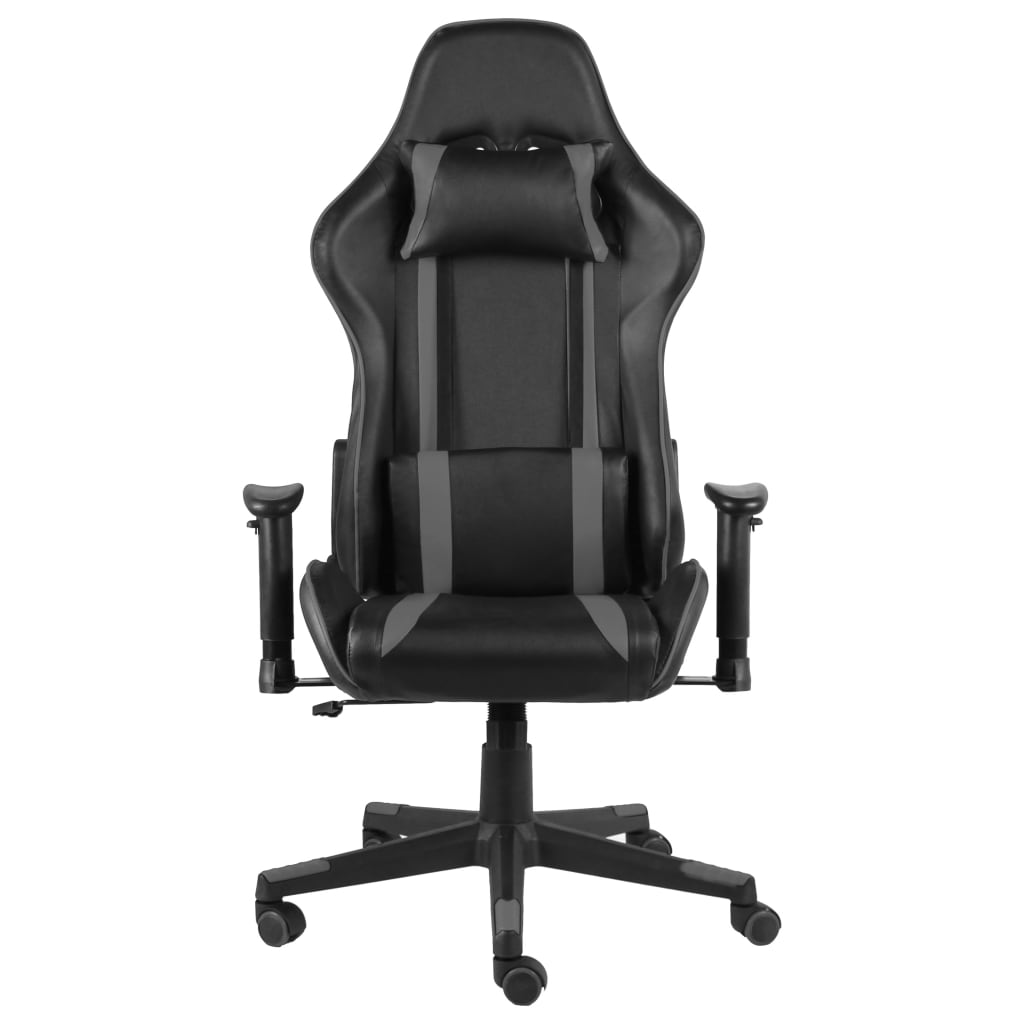 Okretna igraća stolica siva PVC
