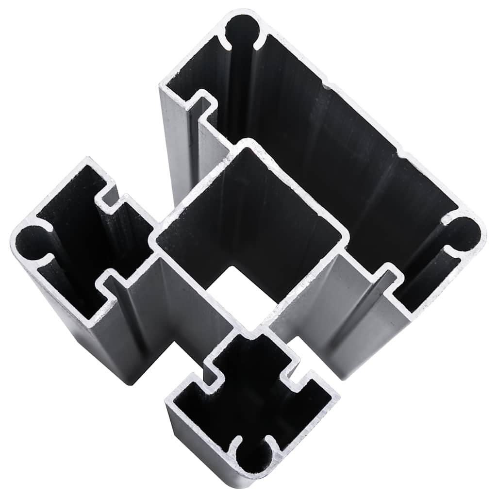 Panel za ogradu WPC 175 x 105 cm crni