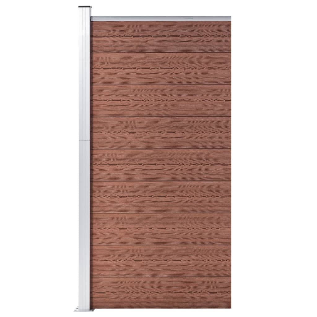 Panel za ogradu WPC 95 x 186 cm smeđi