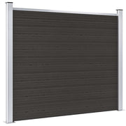 Panel za ogradu WPC 180 x 146 cm crni