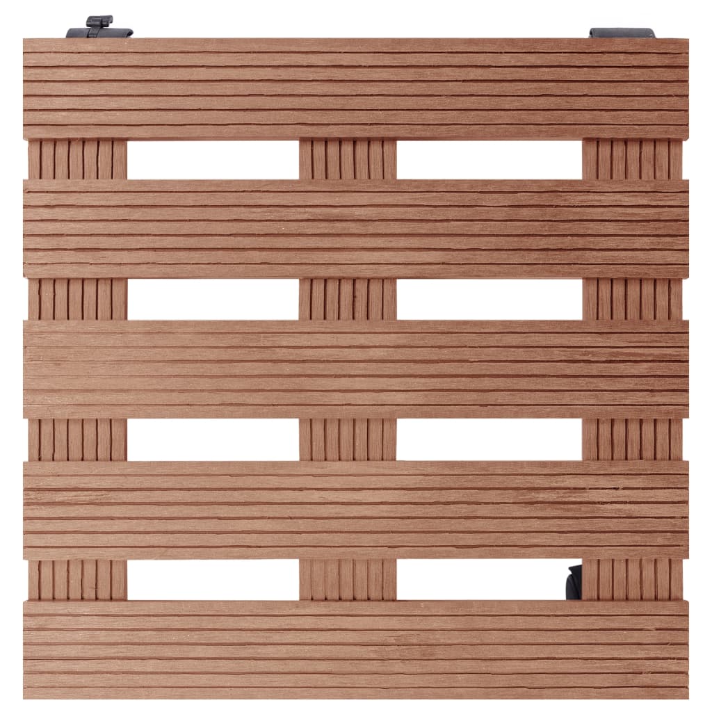 Kolica za biljke 2 kom smeđa 30 x 30 x 7,5 cm WPC