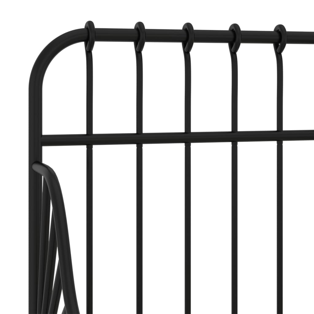 Produživi okvir za krevet crni metalni 80 x 130/200 cm